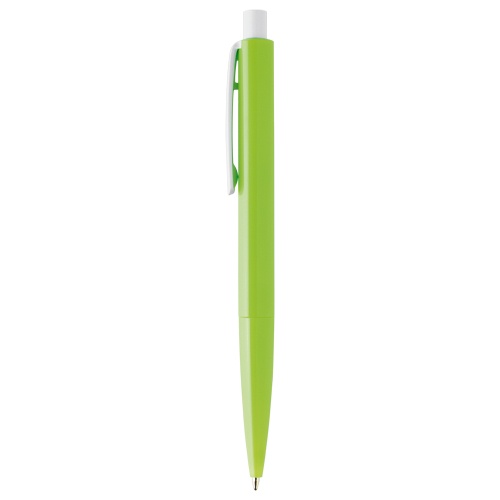 Logo trade promotional giveaway photo of: Plastic ball pen FARO, light green