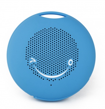 Logo trade corporate gifts picture of: Silicone mini speaker Bluetooth, blue