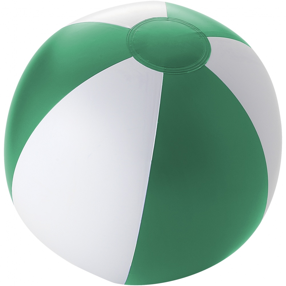 Logo trade business gift photo of: Palma solid beach ball, green