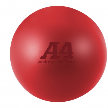 Logo trade corporate gift photo of: Cool round stress reliever, red