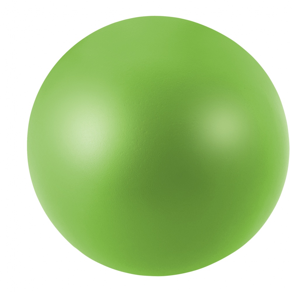 Logo trade promotional giveaway photo of: Cool round stress reliever, lime green