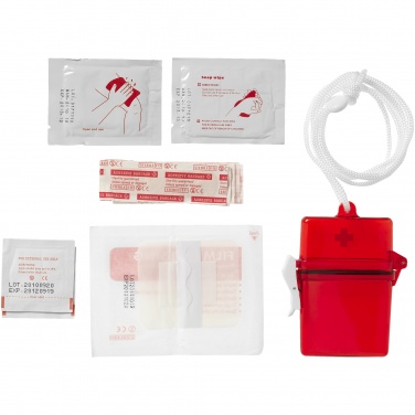 Logo trade promotional items picture of: Haste 10-piece first aid kit, red