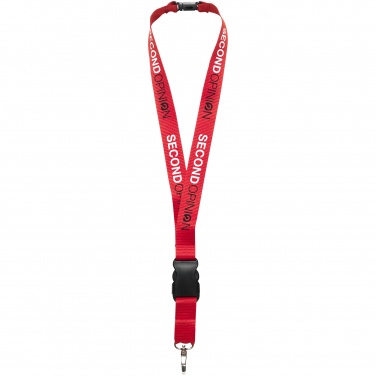 Logotrade advertising products photo of: Yogi lanyard with detachable buckle, red