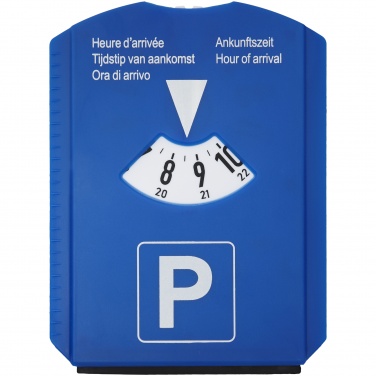 Logo trade business gift photo of: 5-in-1 parking disk, blue