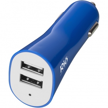 Logotrade corporate gift picture of: Pole dual car adapter, blue