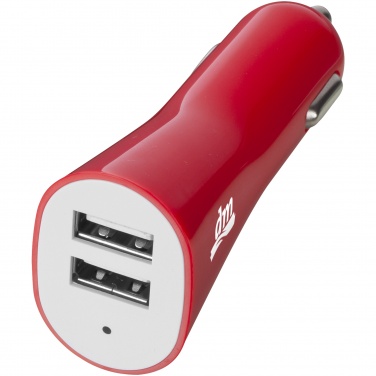 Logotrade promotional item picture of: Pole dual car adapter, red