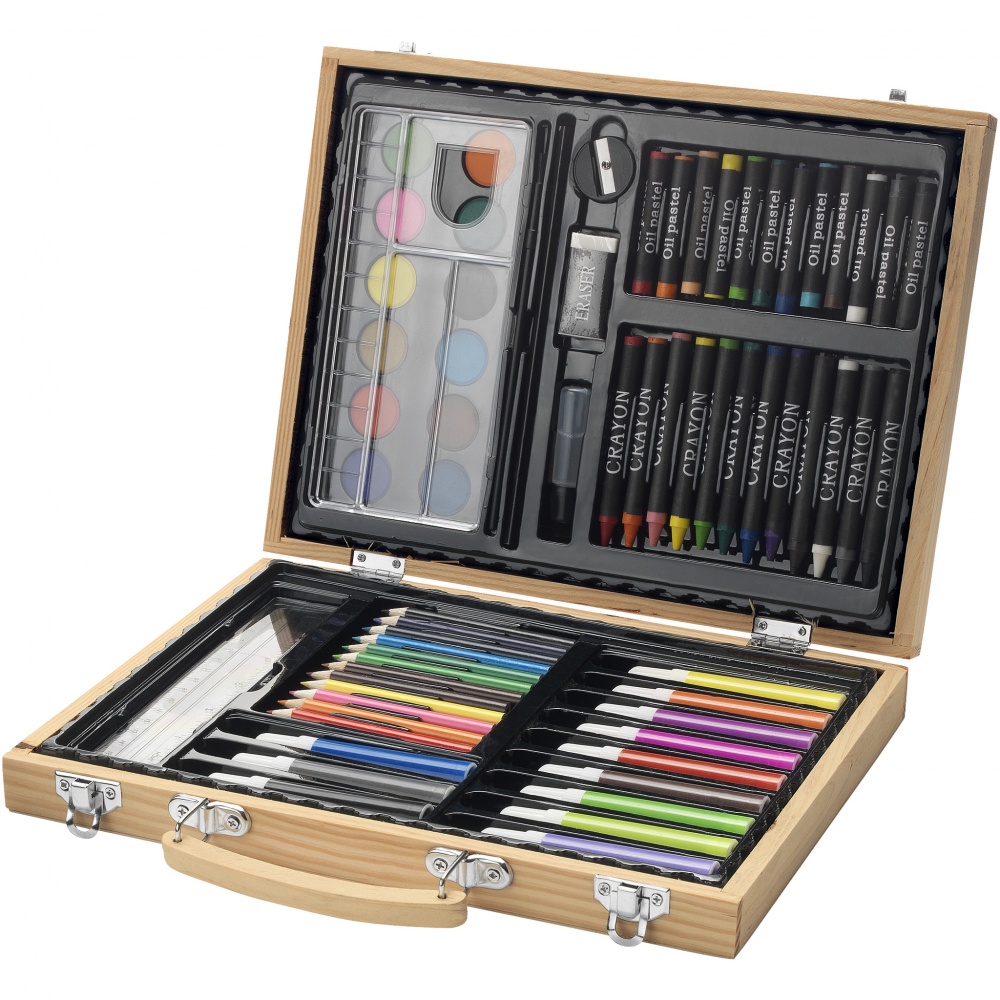 Logo trade promotional gifts image of: 67-piece colouring set