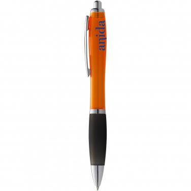Logo trade promotional giveaways picture of: Nash ballpoint pen, orange