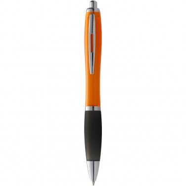 Logo trade corporate gifts image of: Nash ballpoint pen, orange