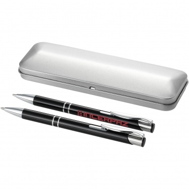 Logotrade promotional gift image of: Dublin pen set, black
