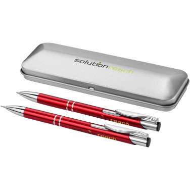 Logotrade promotional merchandise photo of: Dublin pen set, red