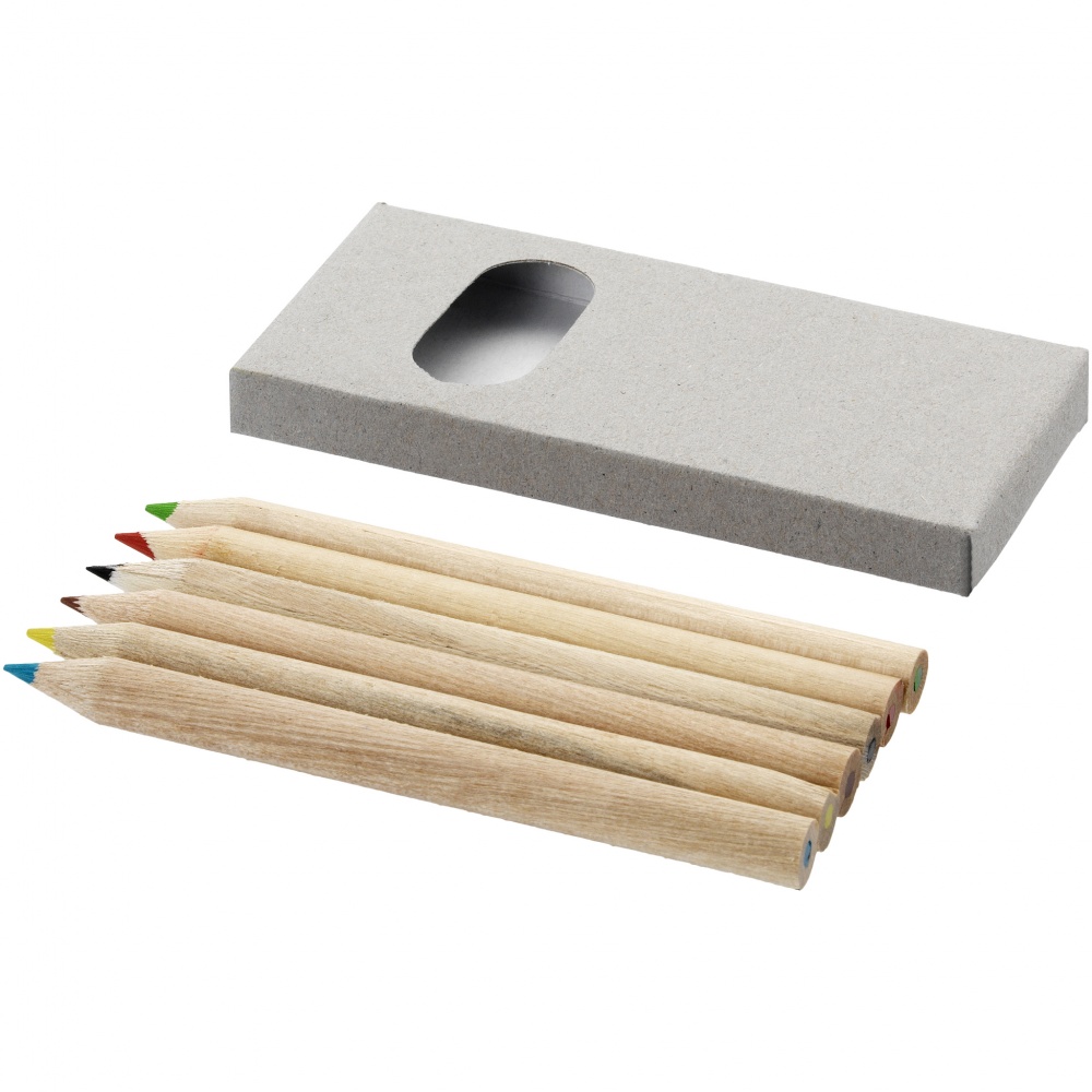Logo trade promotional gifts picture of: 6-piece pencil set
