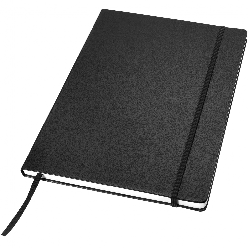 Logotrade corporate gift image of: Executive A4 hard cover notebook, black