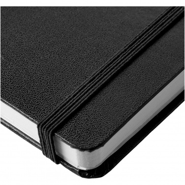 Logo trade promotional giveaways picture of: Executive A4 hard cover notebook, black