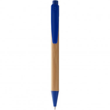 Logo trade promotional gifts image of: Borneo ballpoint pen, blue