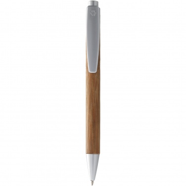 Logotrade promotional giveaway picture of: Borneo ballpoint pen, silver