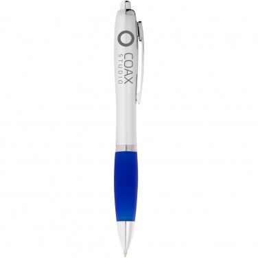 Logo trade advertising products image of: Nash ballpoint pen, blue