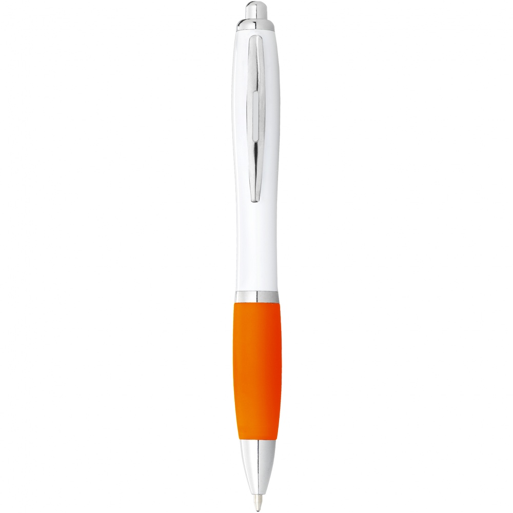 Logo trade promotional giveaway photo of: Nash Ballpoint pen, orange
