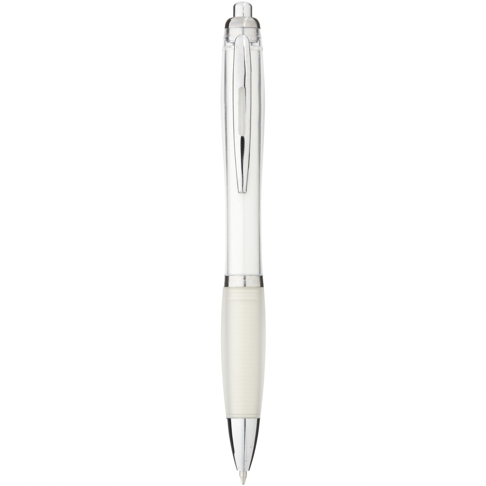 Logo trade advertising products picture of: Nash ballpoint pen, white