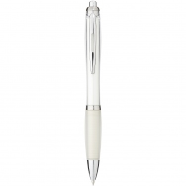 Logo trade promotional merchandise photo of: Nash ballpoint pen, white
