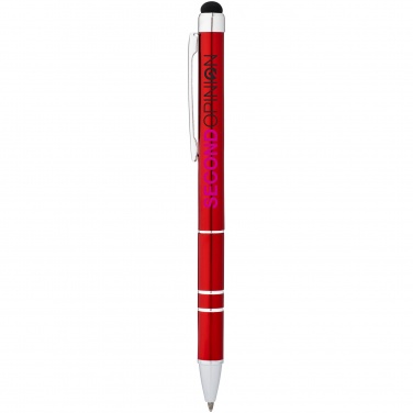 Logo trade business gift photo of: Charleston stylus ballpoint pen, red