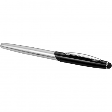 Logo trade promotional products picture of: Geneva stylus ballpoint pen and rollerball pen gift, black