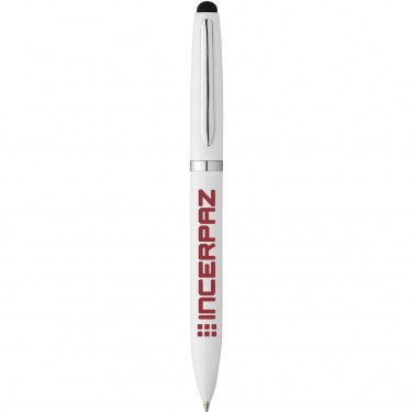 Logo trade business gifts image of: Brayden stylus ballpoint pen, white