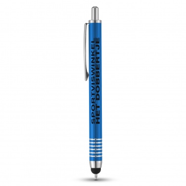 Logo trade promotional gifts picture of: Zoe stylus ballpoint pen, blue