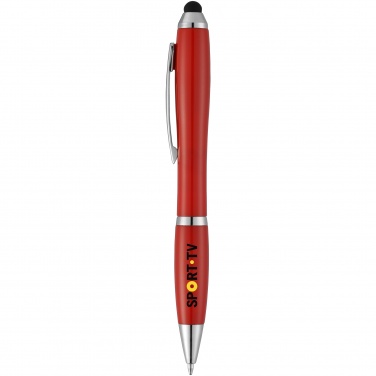 Logotrade promotional gift picture of: Nash stylus ballpoint pen, red