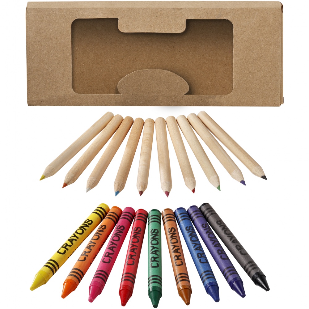 Logotrade advertising products photo of: Pencil and Crayon set