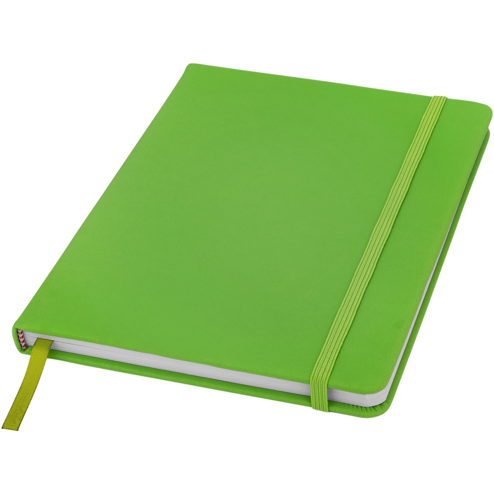 Logo trade promotional merchandise image of: Spectrum A5 Notebook, light green