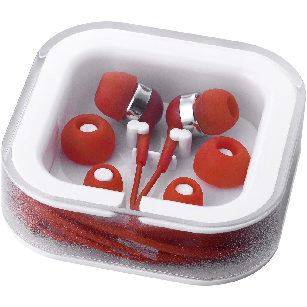 Logotrade business gift image of: Sargas earbuds, red