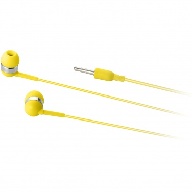 Logo trade promotional giveaways picture of: Sargas earbuds, yellow