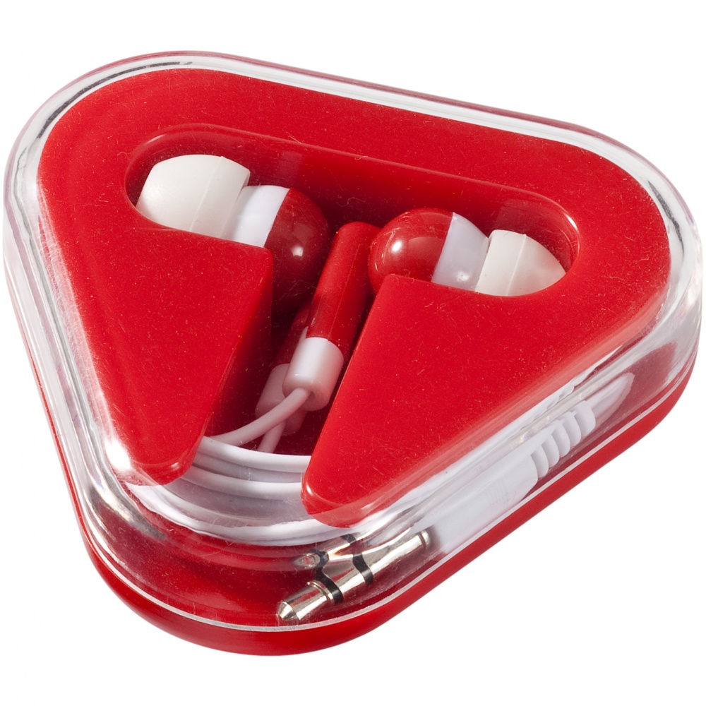 Logo trade corporate gifts picture of: Rebel earbuds, red