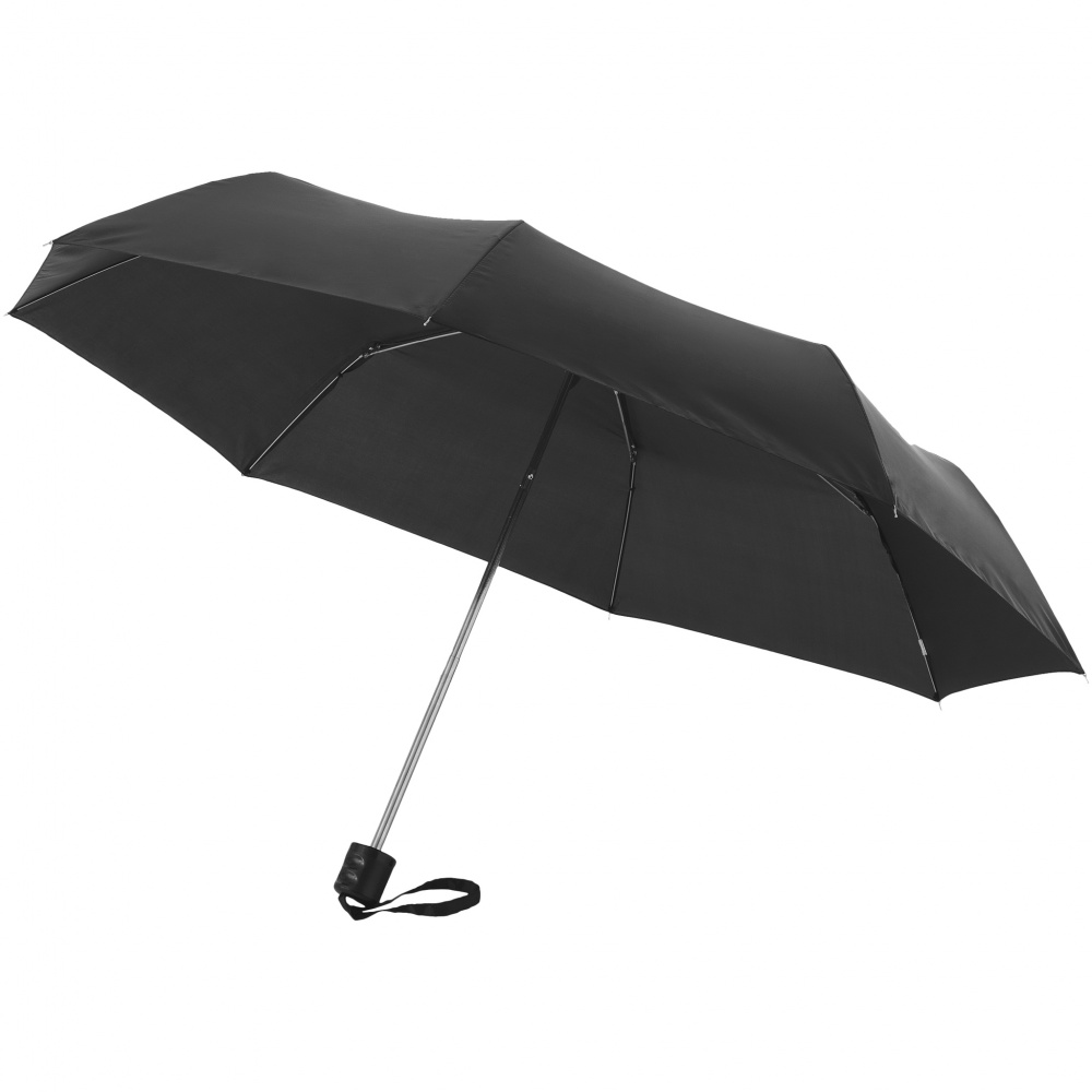 Logo trade promotional item photo of: Ida 21.5" foldable umbrella, black
