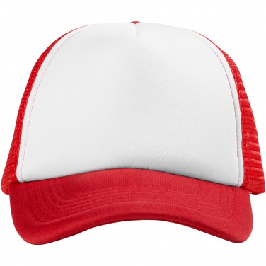 Logo trade corporate gifts image of: Trucker 5-panel cap, red
