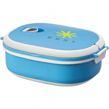 Logo trade corporate gifts image of: Spiga lunch box, light blue