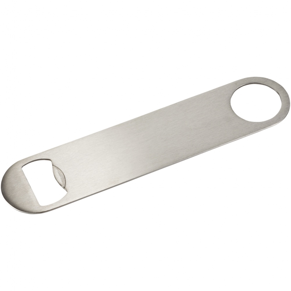 Logo trade promotional gifts image of: Paddle bottle opener, silver