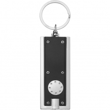 Logo trade promotional items image of: Castor LED keychain light, black