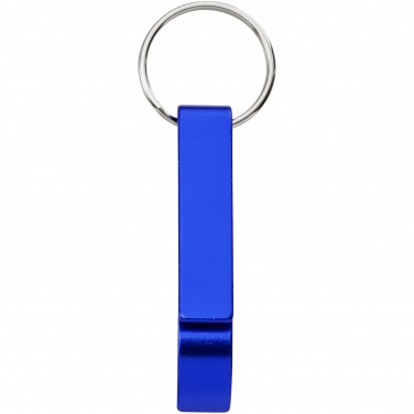 Logo trade corporate gifts picture of: Tao alu bottle and can opener key chain, blue