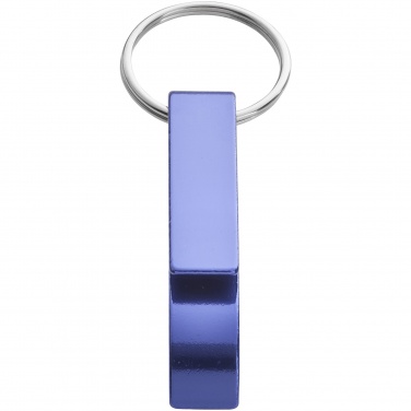 Logotrade promotional items photo of: Tao alu bottle and can opener key chain, blue