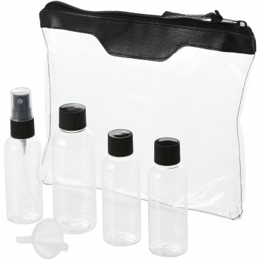 Logotrade promotional product picture of: Munich airline approved travel bottle set, black
