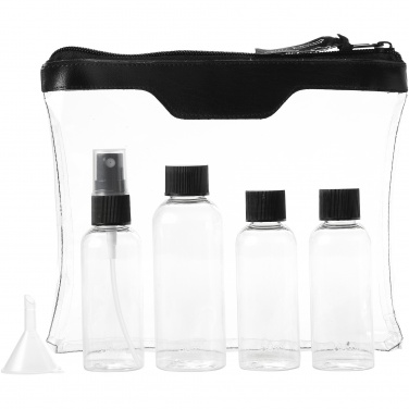 Logotrade advertising product image of: Munich airline approved travel bottle set, black