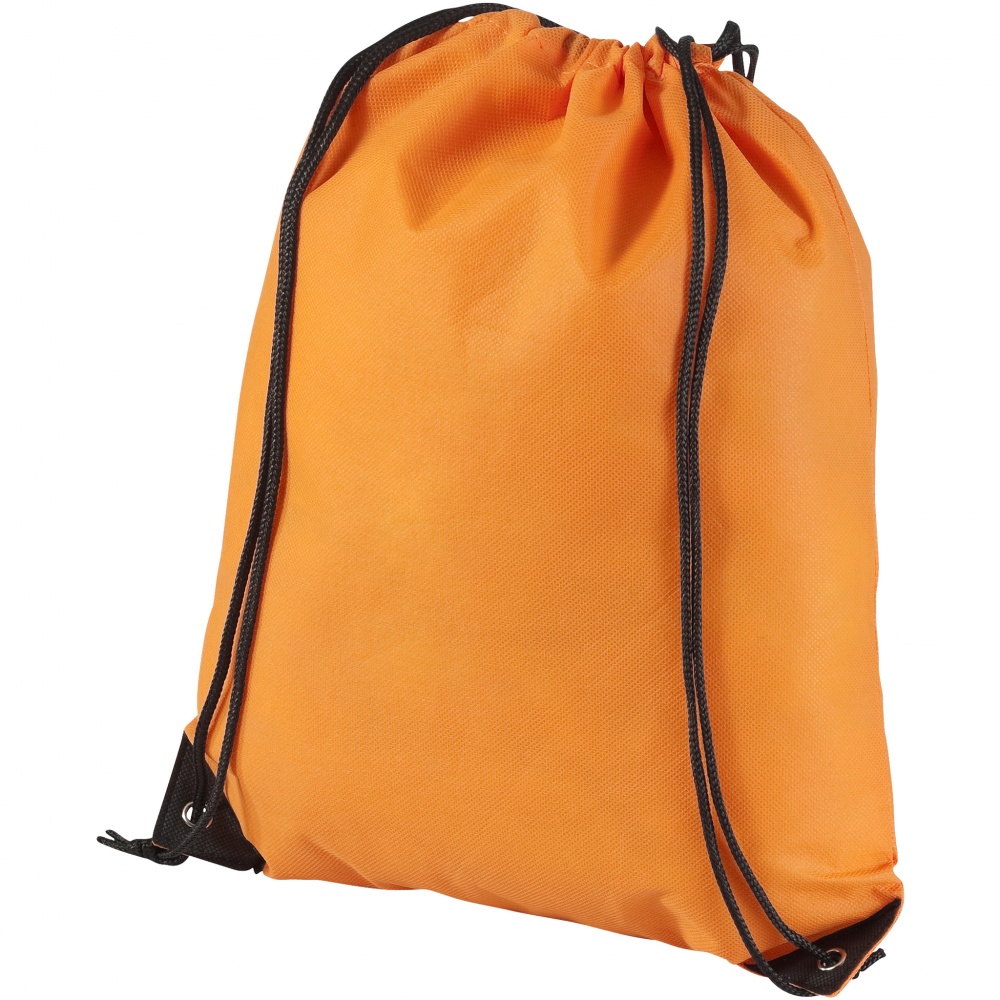 Logo trade corporate gifts image of: Evergreen non woven premium rucksack eco, orange