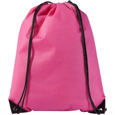 Logo trade promotional merchandise photo of: Evergreen non woven premium rucksack eco, pink