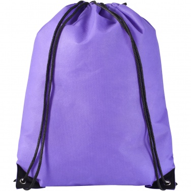 Logo trade promotional products image of: Evergreen non woven premium rucksack eco, purple