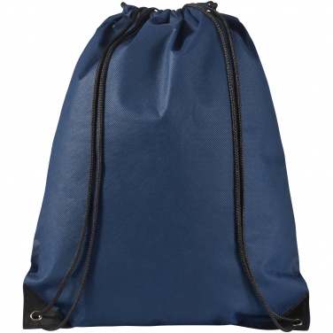 Logo trade promotional merchandise image of: Evergreen non woven premium rucksack eco, dark blue
