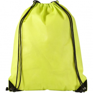 Logo trade promotional merchandise image of: Evergreen non woven premium rucksack eco, light green
