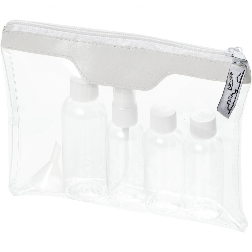 Logotrade advertising product picture of: Munich airline approved travel bottle set, white