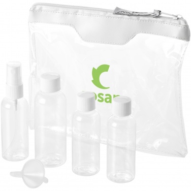 Logo trade corporate gift photo of: Munich airline approved travel bottle set, white
